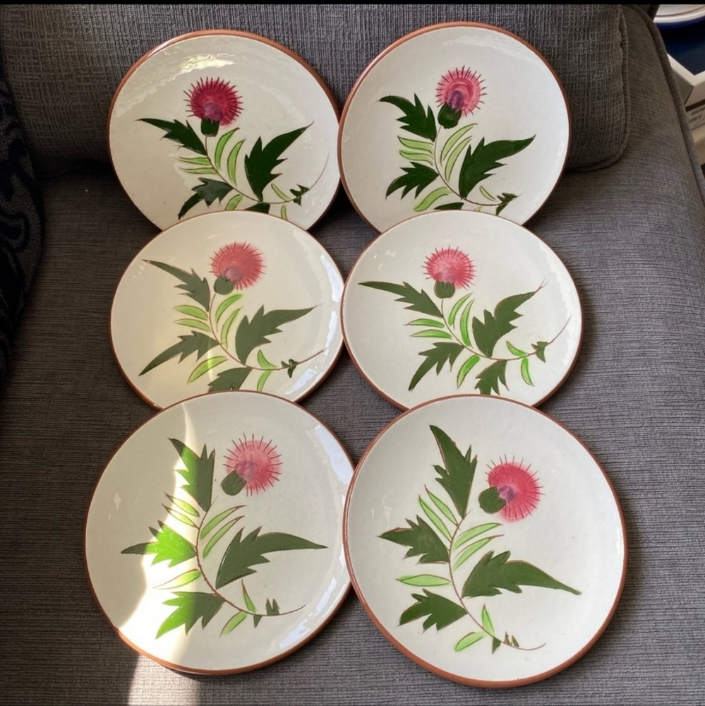 Vintage 1950's Stangl Thistle Plates 🌻